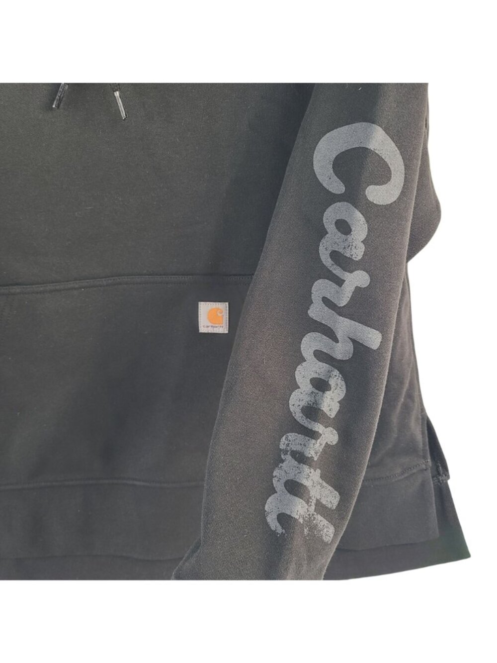 NEW Carhartt Women's Black Oversized Fit Hoodie Midweight M (8-10) Logo - Picture 4 of 6